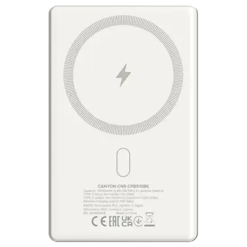 Canyon OnPower 510 MagSafe 10000 mAh 20W, Beige