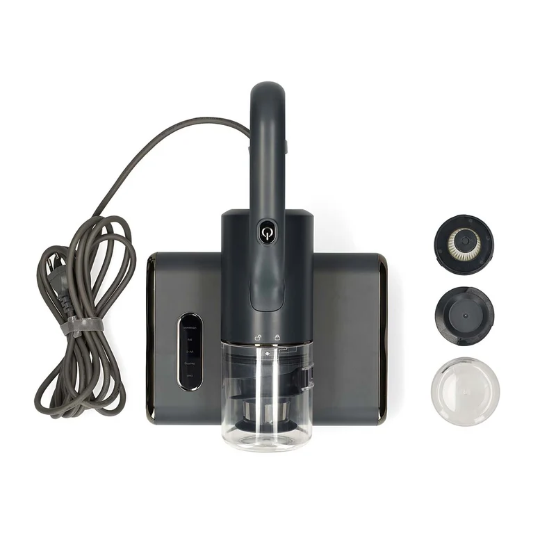 Nedis MCCD250GY - Stoomreiniger - Roterende Borstel - 500W - UV-C Licht Technologie - Matrasreiniger - Donkergrijs