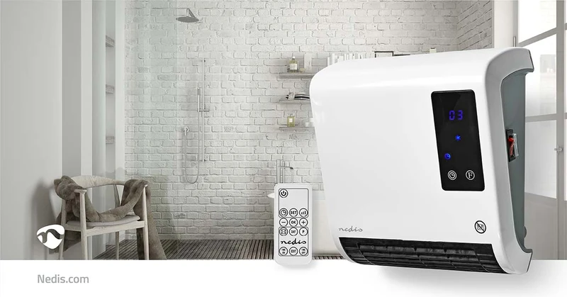 Badkamer verwarming 2000W - Instelbare thermostaat - 2 Verwarmingsmodi