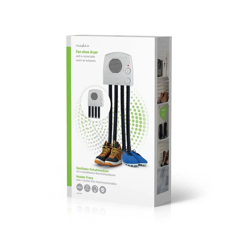 Schoenendroger 350W - 45 °C - Oververhittingsbeveiliging