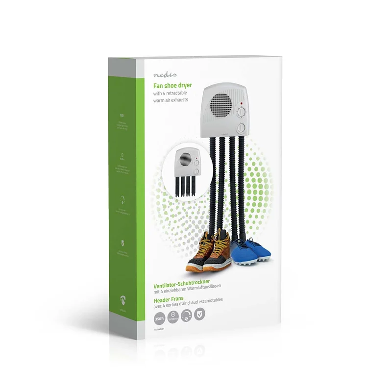 Schoenendroger 350W - 45 °C - Oververhittingsbeveiliging