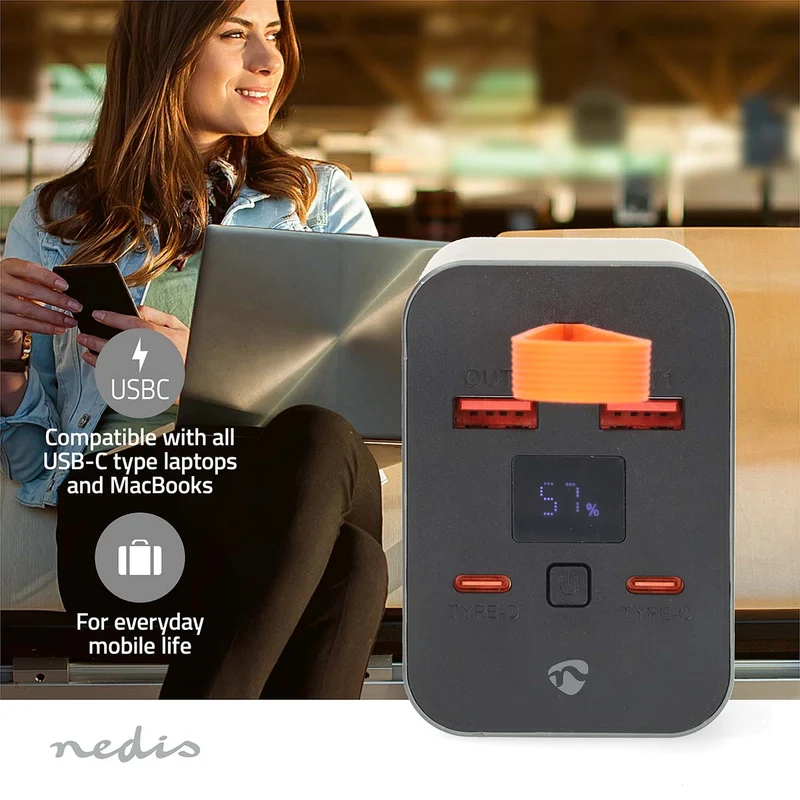 Powerbank 30000 mAh - 18 / 100W - 1.5 / 2.0 / 3.0 / 5.0A