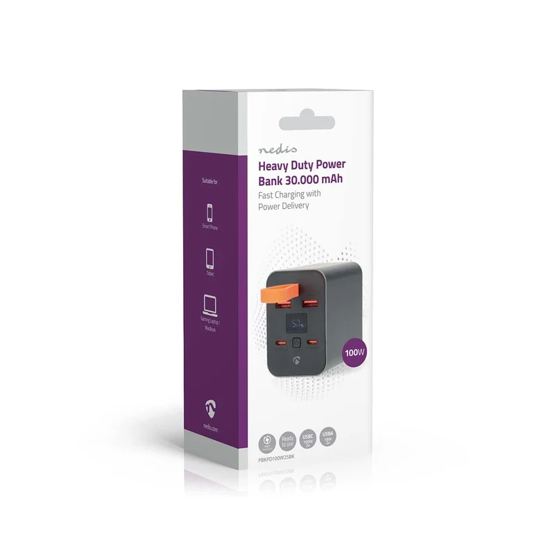 Powerbank 30000 mAh - 18 / 100W - 1.5 / 2.0 / 3.0 / 5.0A