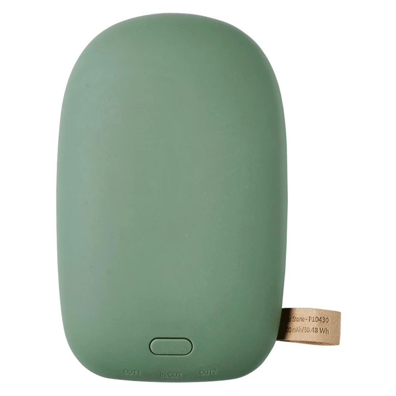 GreyLime Power Stone ll 10.400 mAh, USB-C PD og USB-A, Grøn