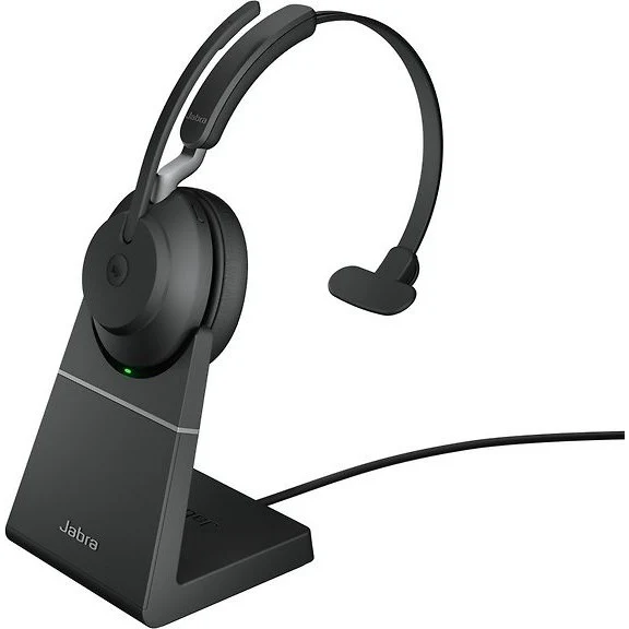 Jabra Evolve2 65 Mono LINK380A Wireless Headset + Dock, MS, Black
