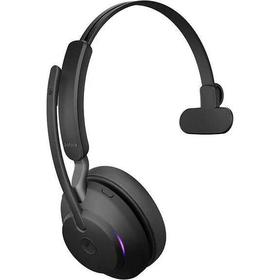 Jabra Evolve2 65 Mono LINK380A Wireless Headset + Dock, MS, Black
