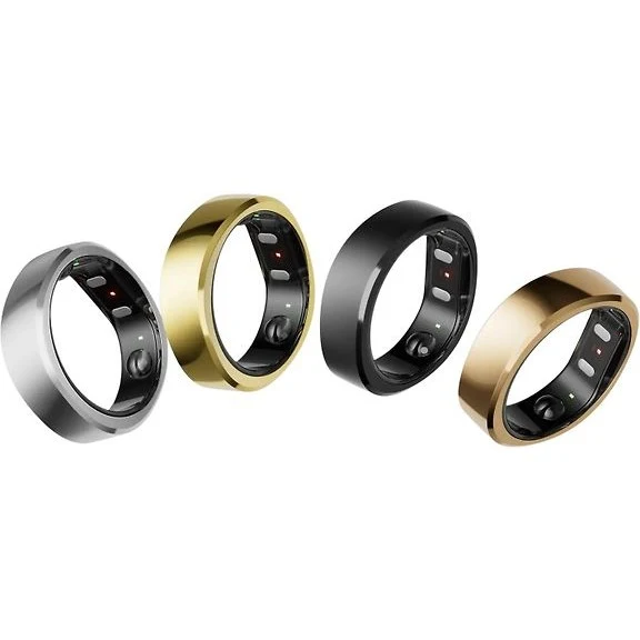 RingConn Gen 2 Smart Ring, Black, Size 9
