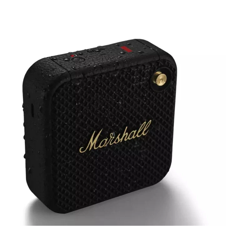 Marshall Willen Portable Bluetooth Speaker Black and Brass
