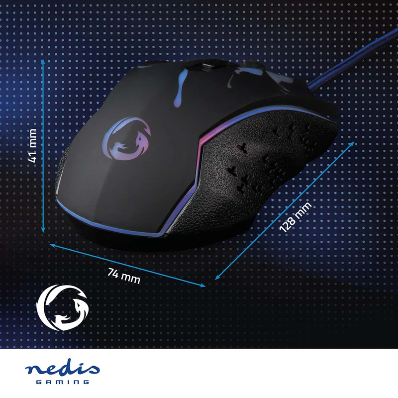 Gaming Muis Bedraad - 1200 / 1800 / 2400 / 3600 dpi - Instelbare DPI