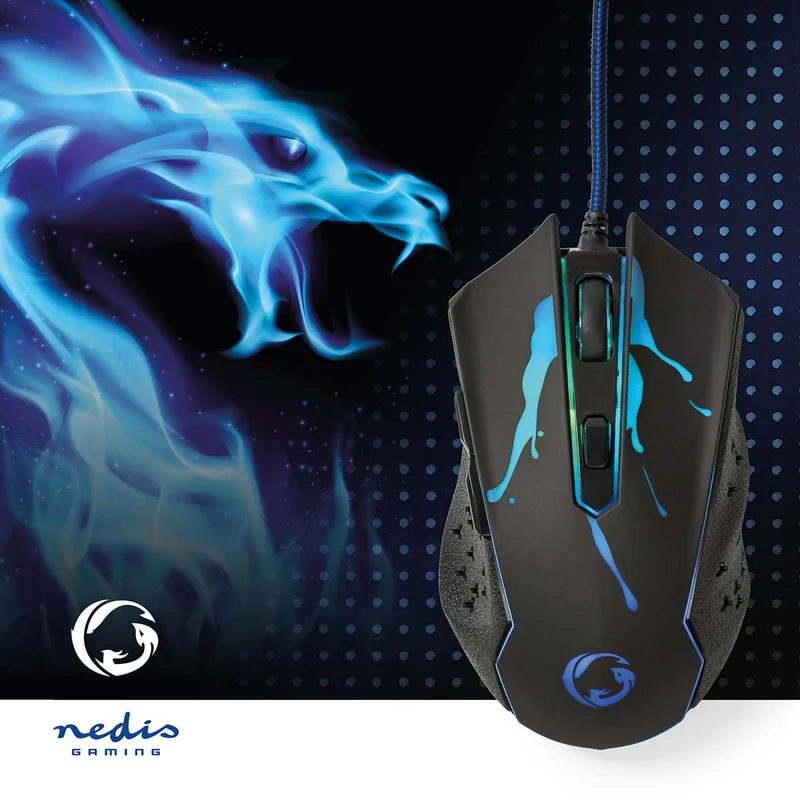 Gaming Muis Bedraad - 1200 / 1800 / 2400 / 3600 dpi - Instelbare DPI