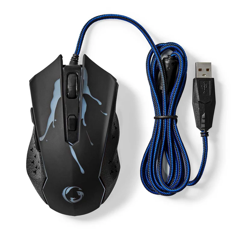 Gaming Muis Bedraad - 1200 / 1800 / 2400 / 3600 dpi - Instelbare DPI