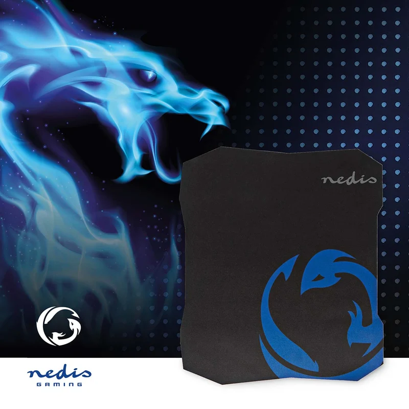 Gaming Muismat Microfiber / Rubberen - Zwart