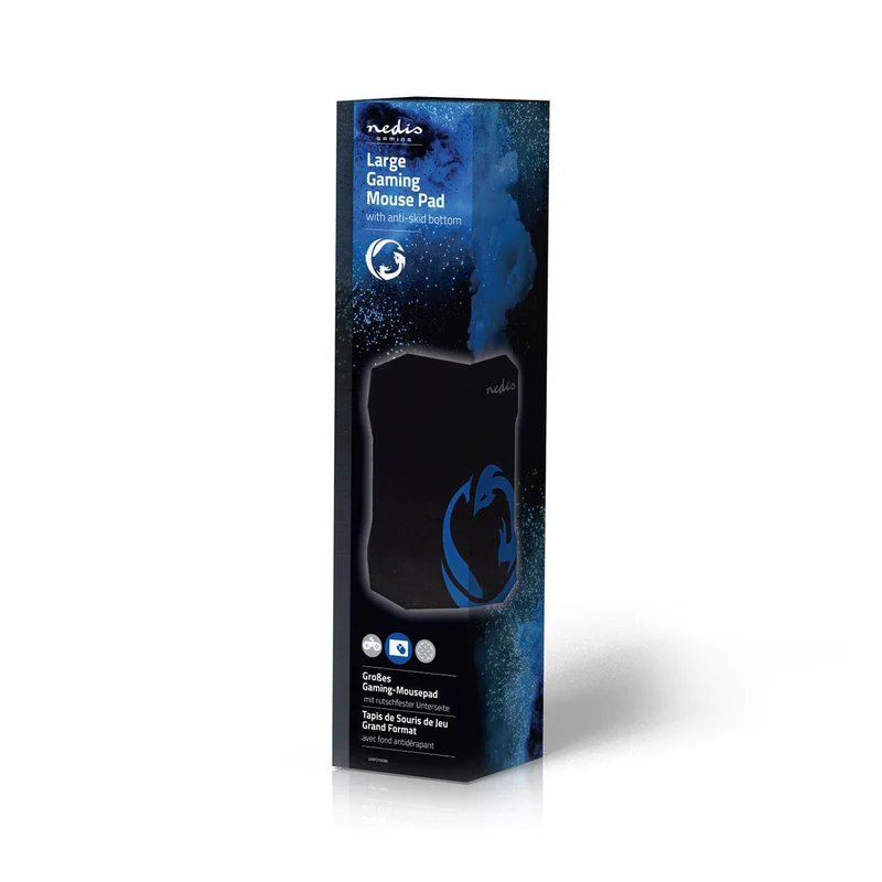 Gaming Muismat Microfiber / Rubberen - Zwart