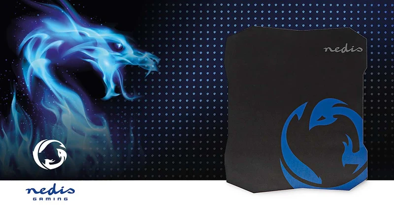 Gaming Muismat Microfiber / Rubberen - Zwart