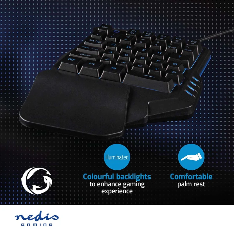 Bedraad Gaming Toetsenbord USB Type-A - Membrane Toetsen - RGB