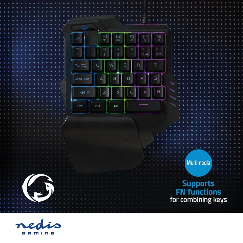 Bedraad Gaming Toetsenbord USB Type-A - Membrane Toetsen - RGB