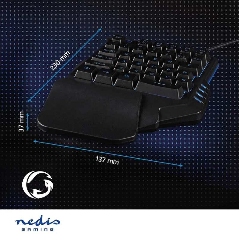 Bedraad Gaming Toetsenbord USB Type-A - Membrane Toetsen - RGB