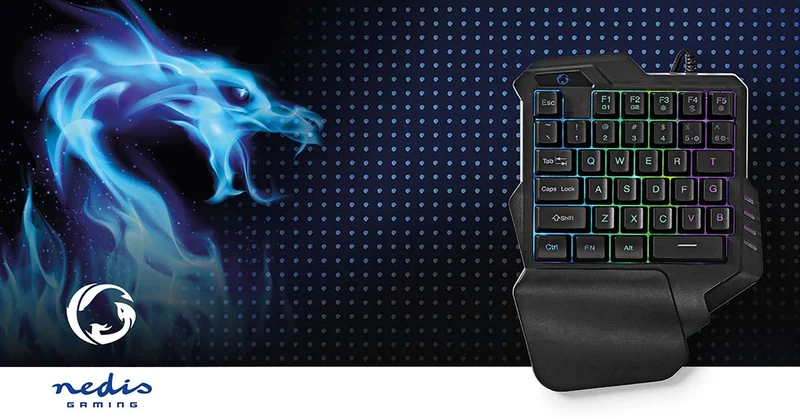 Bedraad Gaming Toetsenbord USB Type-A - Membrane Toetsen - RGB