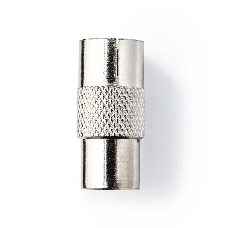 Satelliet- en Antenne-Adapter IEC (Coax) Male - IEC (Coax) Female - Vernikkeld