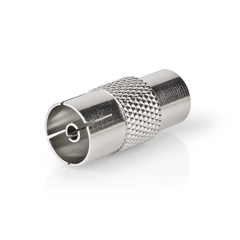 Satelliet- en Antenne-Adapter IEC (Coax) Male - IEC (Coax) Female - Vernikkeld