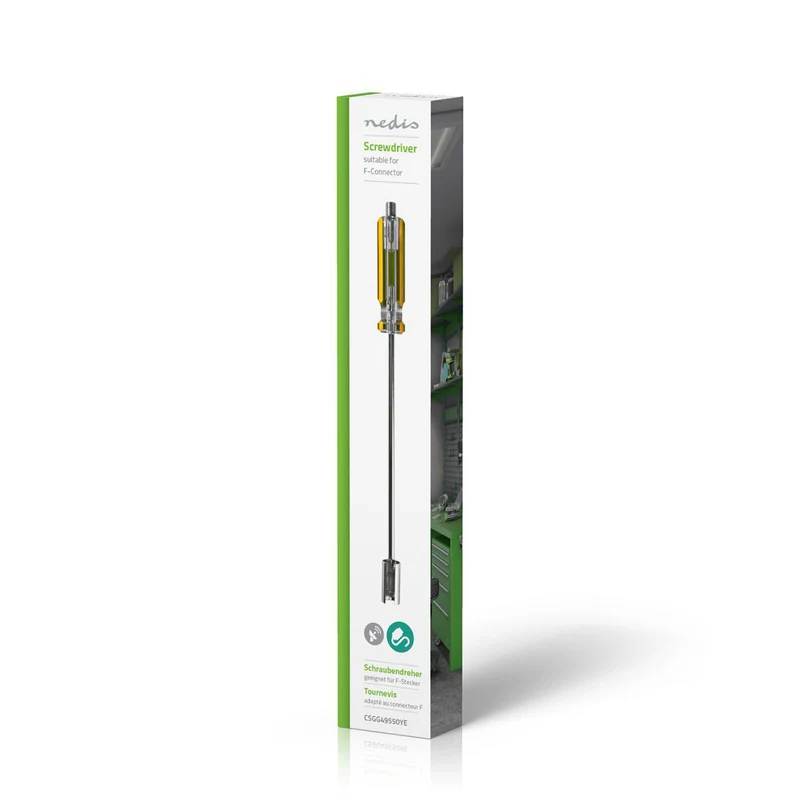 Antennekabel Installatiegereedschap Screw Driver - Geel / Transparant - ABS