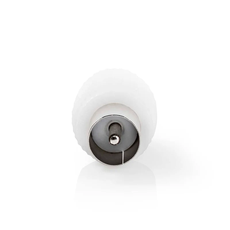 IEC (Coax) Connector Recht - Female / Male - Vernikkeld
