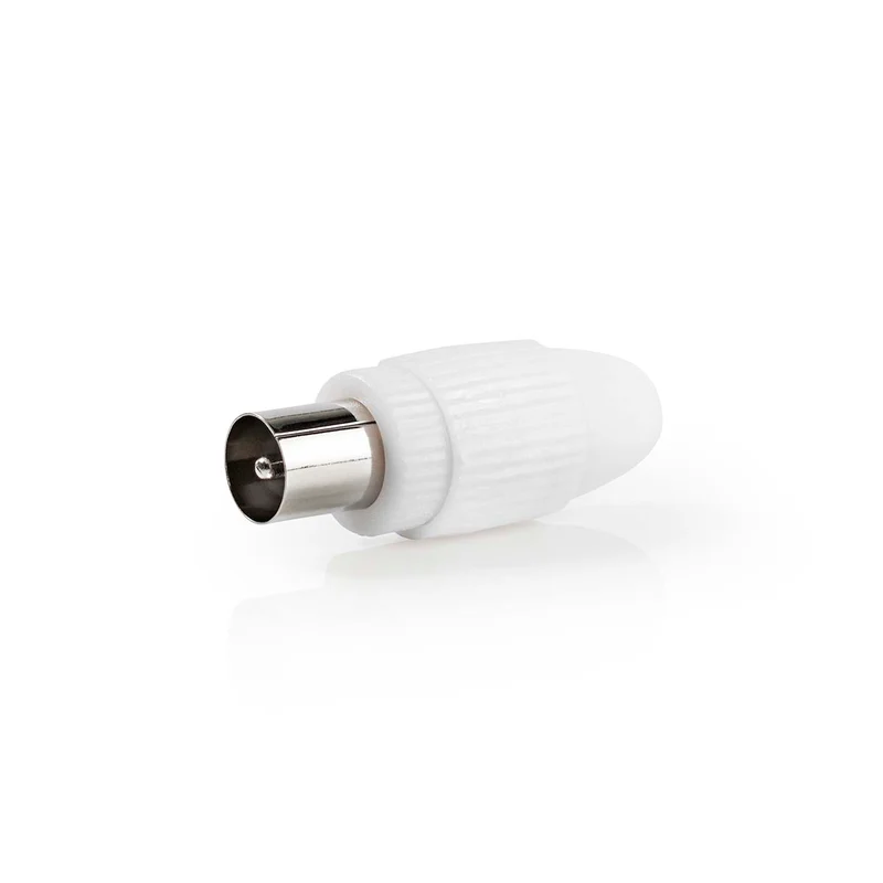IEC (Coax) Connector Recht - Female / Male - Vernikkeld