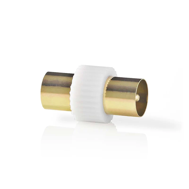 Satelliet- en Antenne-Adapter IEC (Coax) Male - IEC (Coax) Male - Verguld