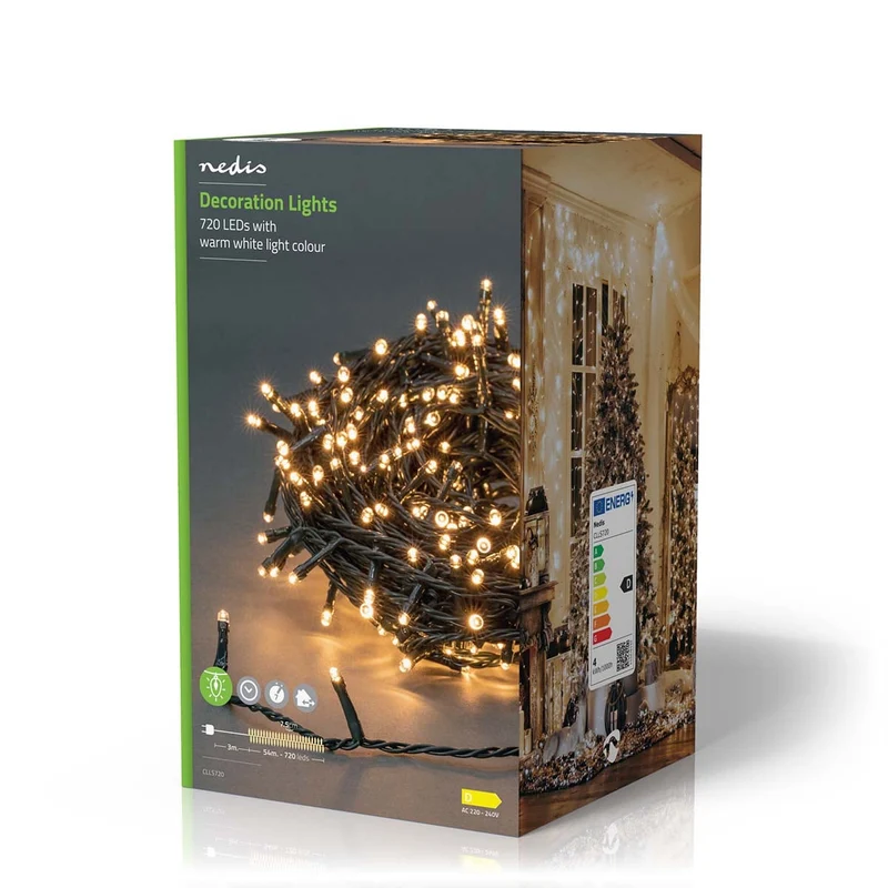 Kerstverlichting Koord - 720 LED's - Warm Wit
