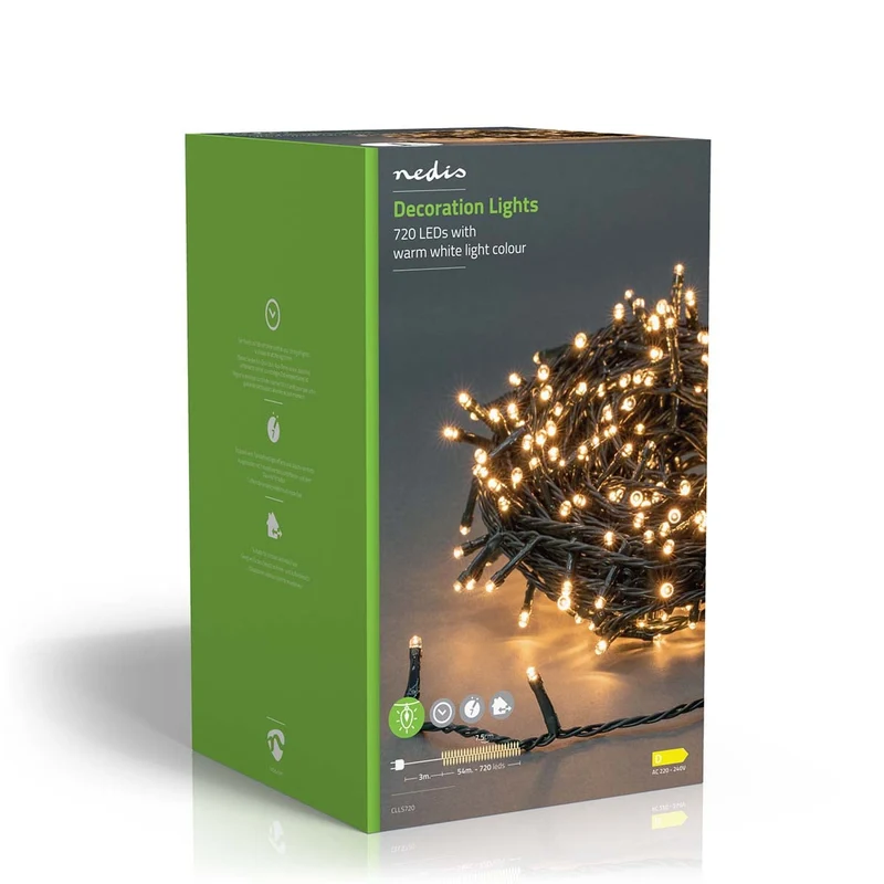 Kerstverlichting Koord - 720 LED's - Warm Wit