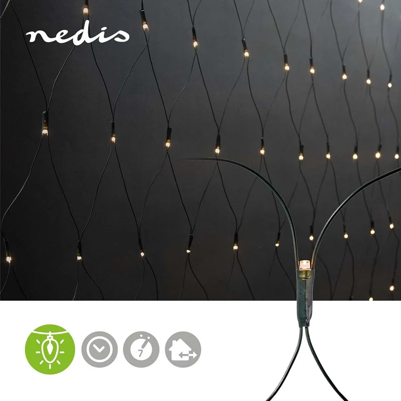 Decoratieve Net Verlichting Warm Wit - 320 LED's - 3 x 1.5 m