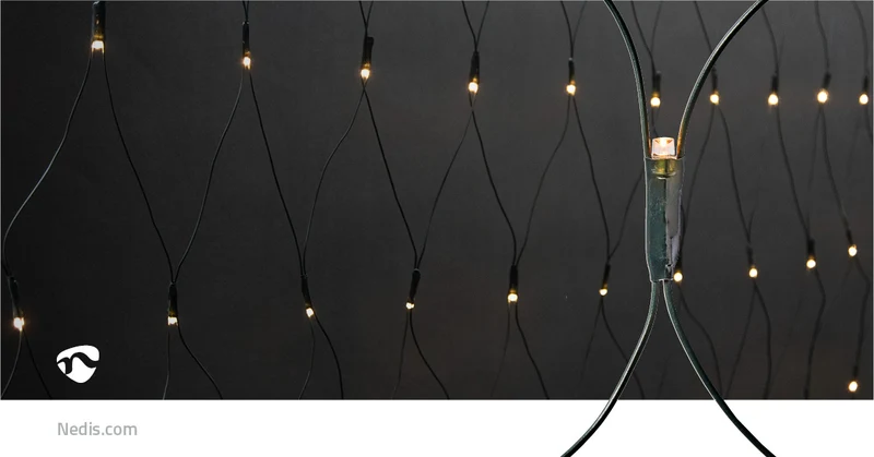 Decoratieve Net Verlichting Warm Wit - 160 LED's - 2 x 1 m
