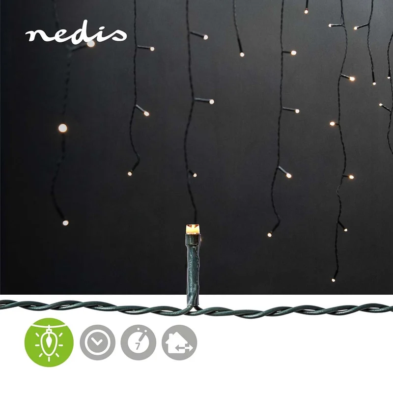 Decoratieve IJspegel Verlichting 360 LED's - Warm Wit - 9.00m