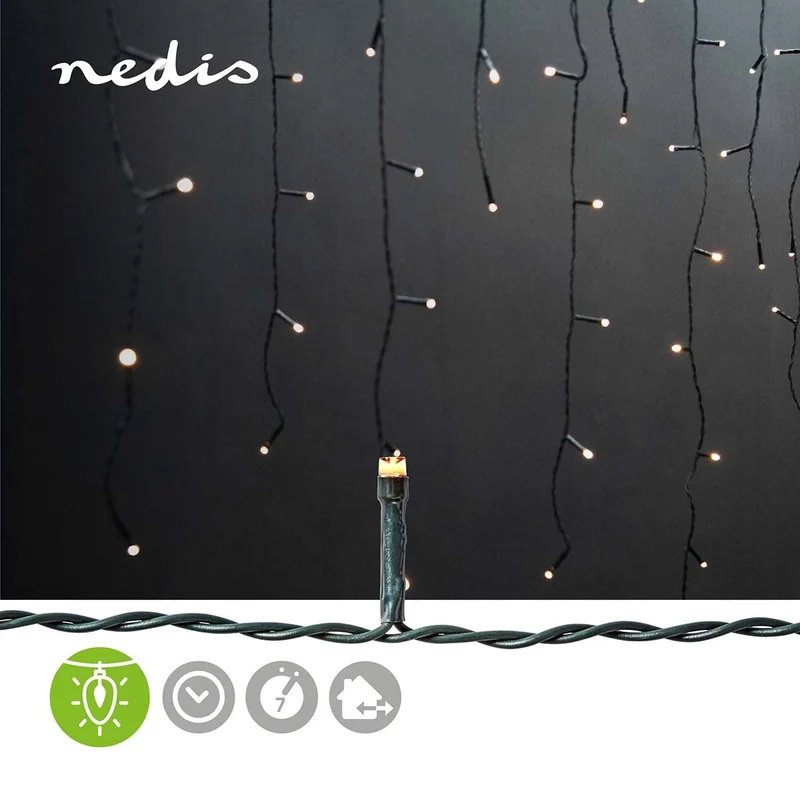 Decoratieve IJspegel Verlichting 180 LED's - Warm Wit - 5.90m