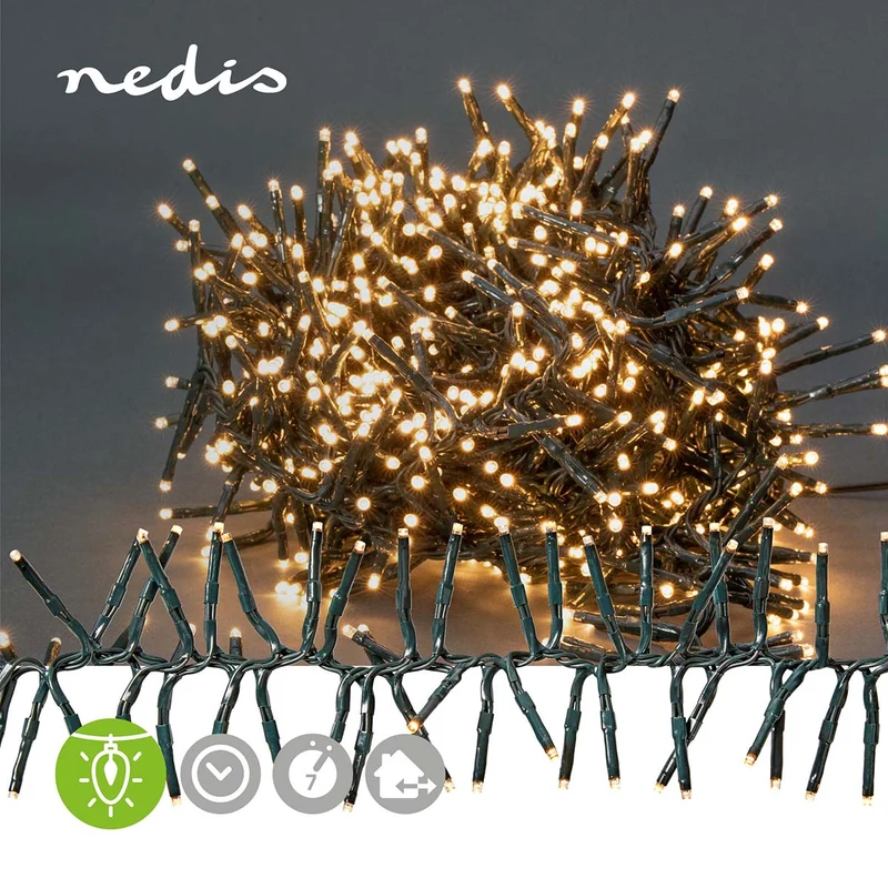 Kerstverlichting Cluster - 768 LED's - Warm Wit