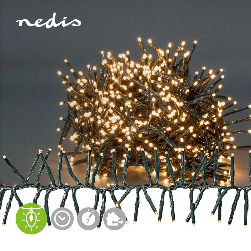 Kerstverlichting Cluster - 576 LED's - Warm Wit