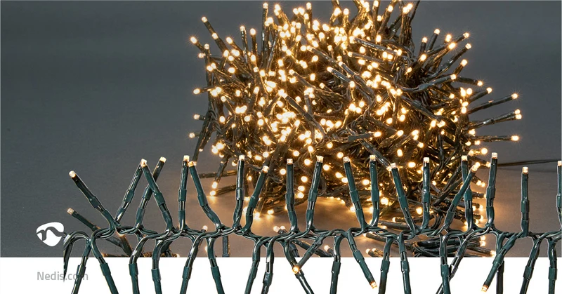 Kerstverlichting Cluster - 576 LED's - Warm Wit