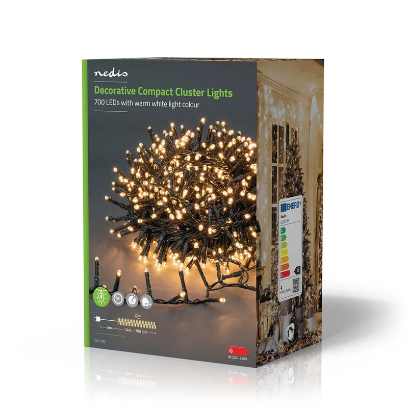 Kerstverlichting Compacte cluster - 700 LED's - Warm Wit