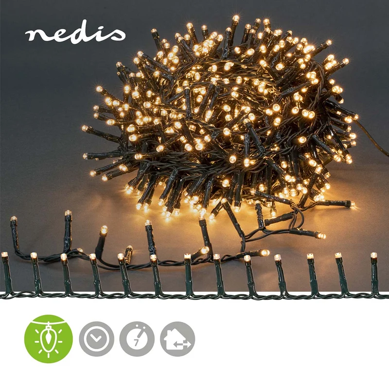 Kerstverlichting Compacte cluster - 400 LED's - Warm Wit