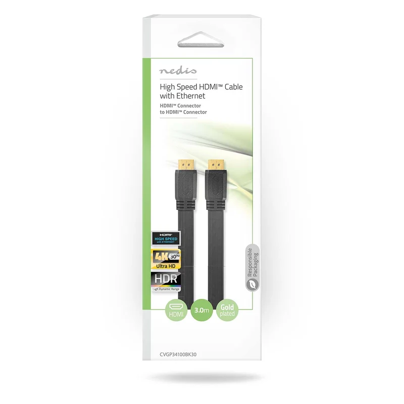 High Speed HDMI™-Kabel met Ethernet HDMI™ Connector - HDMI™ Connector - 4K@30Hz