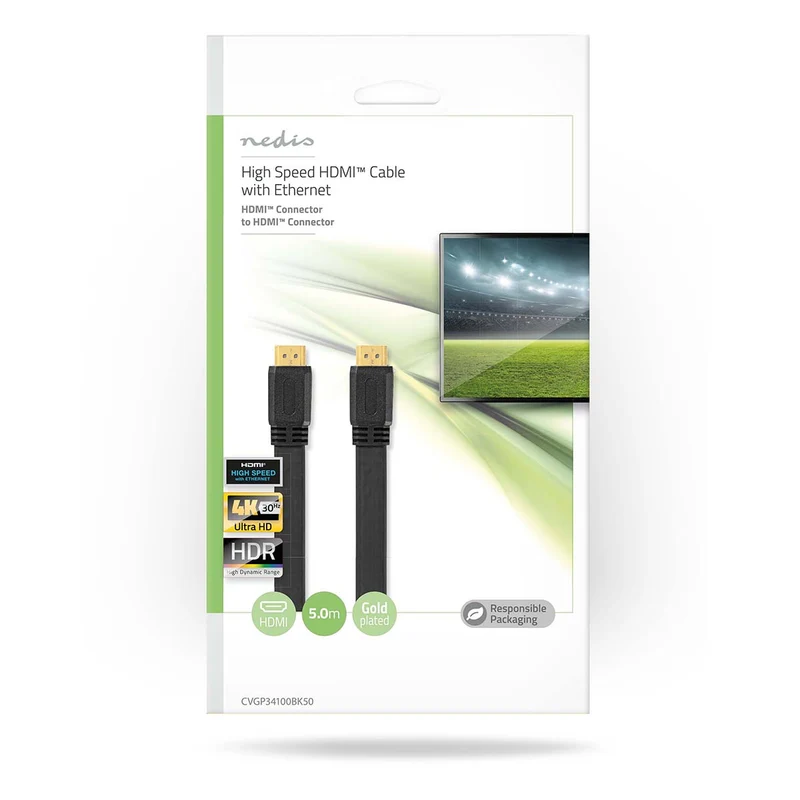 High Speed HDMI™-Kabel met Ethernet HDMI™ Connector - HDMI™ Connector - 4K@30Hz
