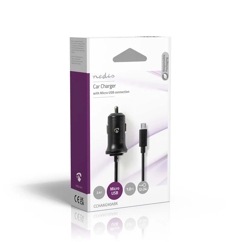 Autolader 12W - 1x 2.4A - Outputs: 1