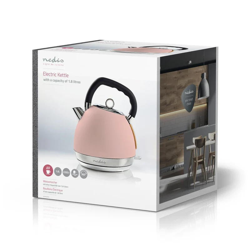 Waterkoker 1.8l - Soft-Touch - 360 graden draaibaar