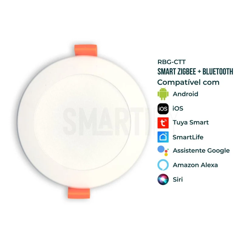 Downlight / Placa / Foco LED Ø115 mm Smart Zigbee (Cores + Branco) Smartify