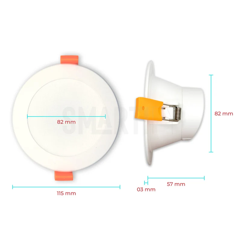 Downlight / Placa / Foco LED Ø115 mm Smart Zigbee (Cores + Branco) Smartify
