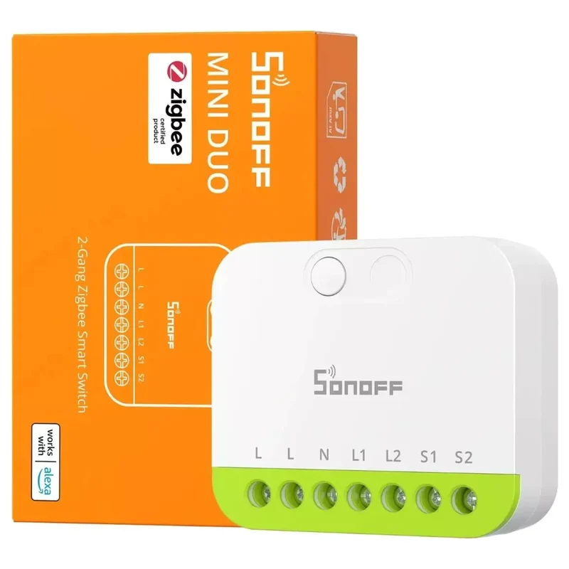 Sonoff Interruptor inteligente Zigbee 3.0 de 2 canais - Sonoff MINI-ZB2GS