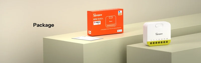 Sonoff módulo inteligente Zigbee 3.0 sem neutro de 2 canais - Sonoff MINI-ZB2G- L