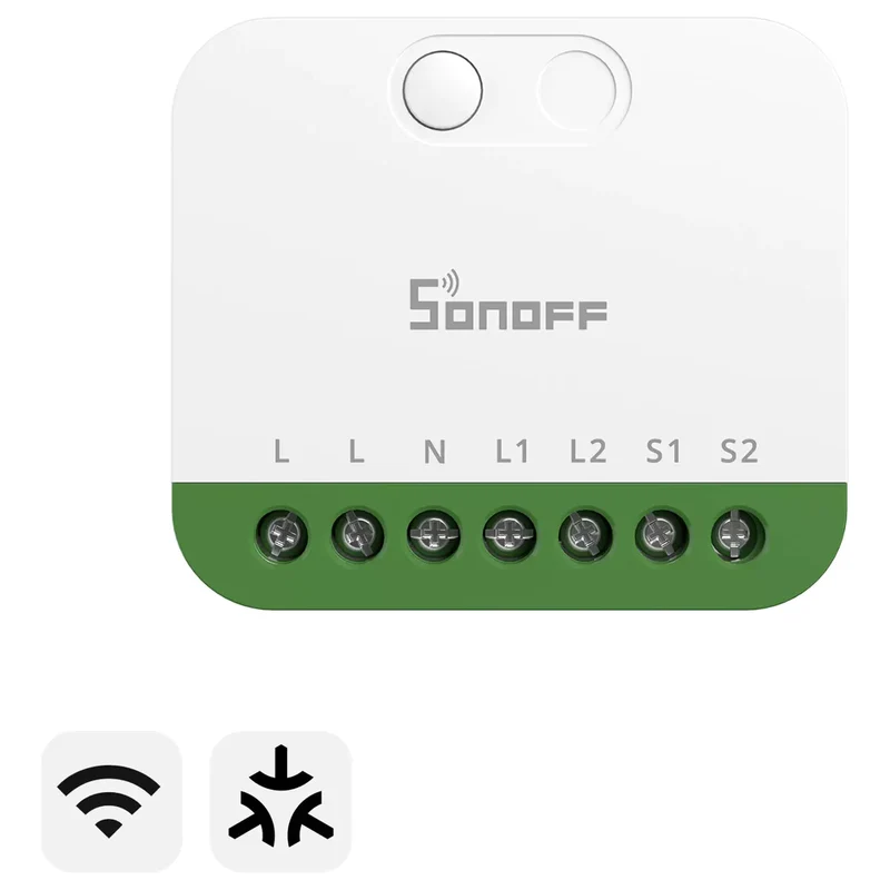 Sonoff Interruptor inteligente WiFi com Matter 2 canais- Sonoff MINI-2GS