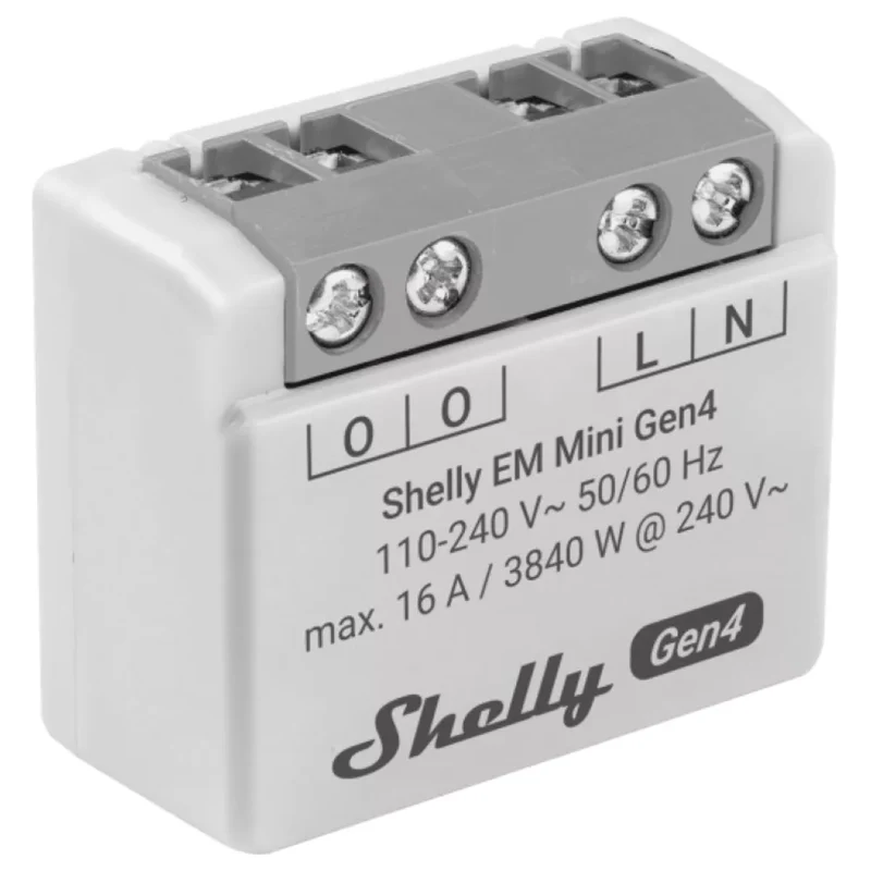 Shelly Medidor Inteligente de Consumo de Energia até 16 A - Shelly EM Mini Gen4