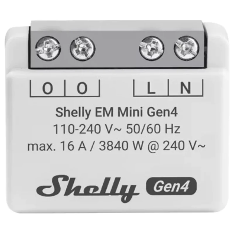 Shelly Medidor Inteligente de Consumo de Energia até 16 A - Shelly EM Mini Gen4